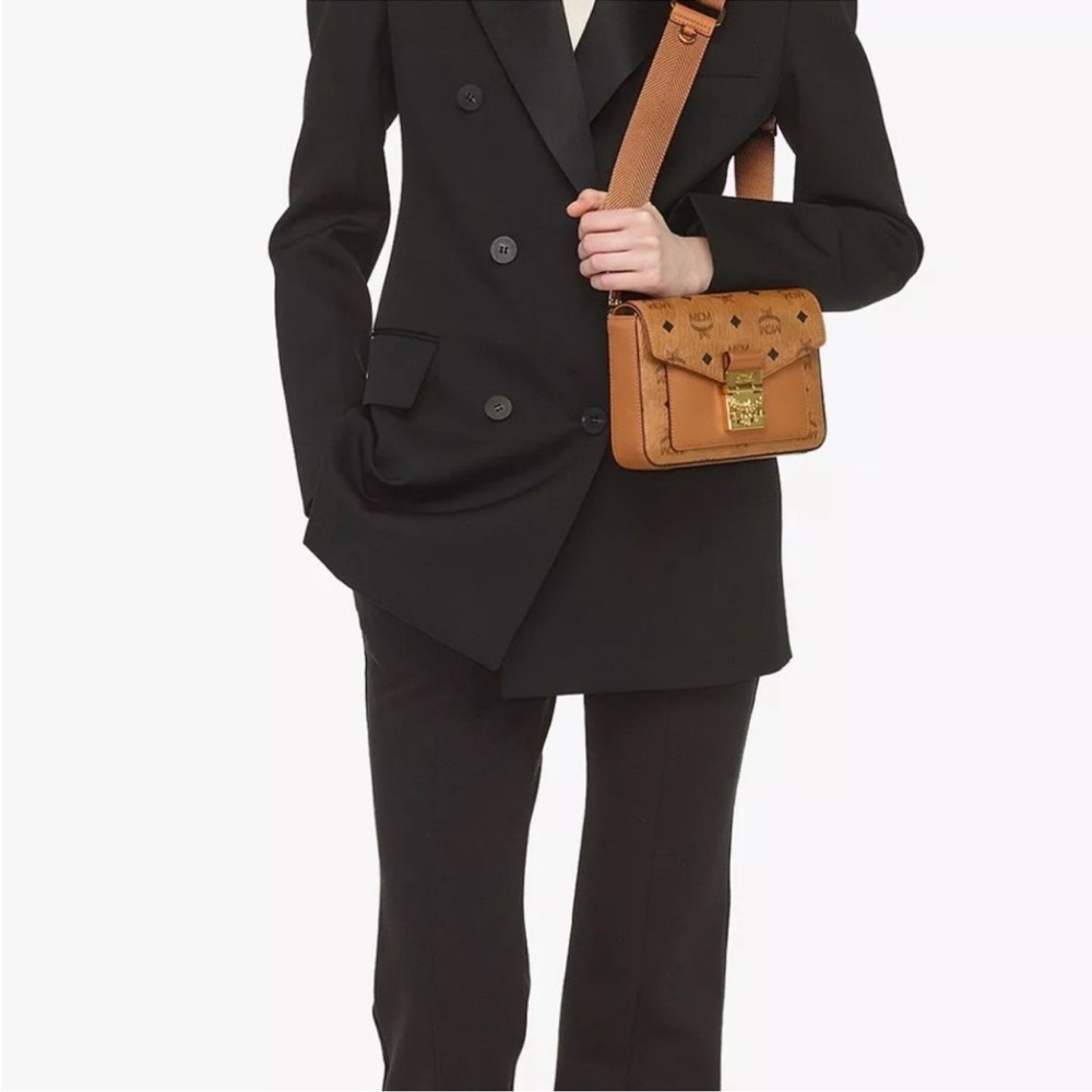 MCM Cognac Both Crossbody and Belt Bag